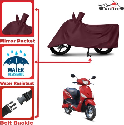 AASHTIK MART Two Wheeler Cover for Hero(Electric Optima, Maroon)