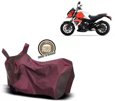OliverX Waterproof Two Wheeler Cover for Mahindra(Mojo, Maroon)