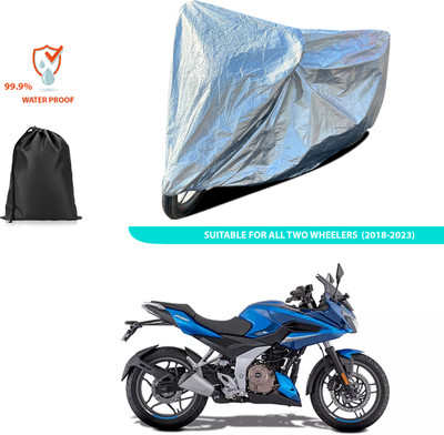 PAGORA Waterproof Two Wheeler Cover for Bajaj(Silver)