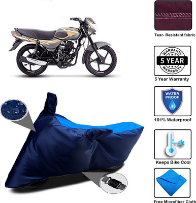 MISSION COLLECTION Waterproof Two Wheeler Cover for Bajaj(CT100, Blue)