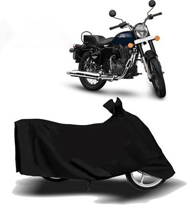 MMSSTAR Waterproof Two Wheeler Cover for Royal Enfield(Bullet Electra Twinspark, Black)