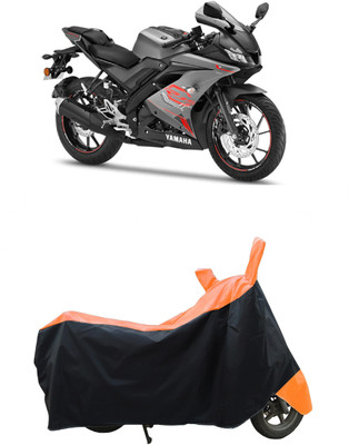 Coxtor Waterproof Two Wheeler Cover for Yamaha(YZF-R15 V3 BS6, Orange)