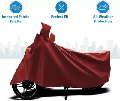 SK AUTO Waterproof Two Wheeler Cover for Bajaj(Pulsar NS125 BS6, Maroon)
