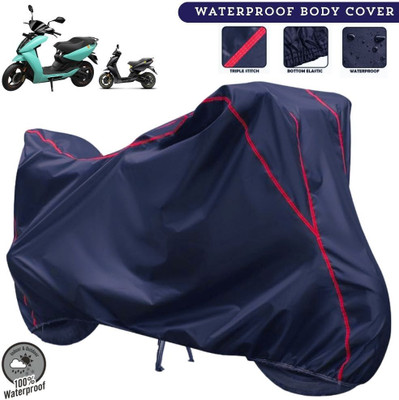 MADAFIYA Two Wheeler Cover for Ather(450 X, Blue, Red)