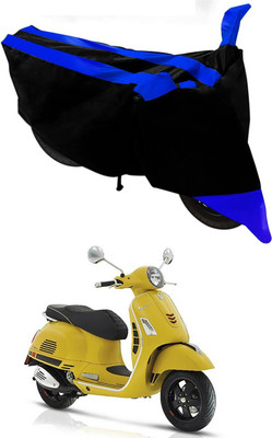 MMSSTAR Waterproof Two Wheeler Cover for Piaggio(Vespa VXL 150, Blue, Black)