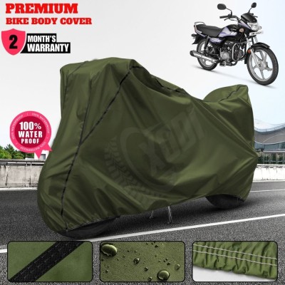 xodi Waterproof Two Wheeler Cover for Hero(CD deluxe, Green, Black)