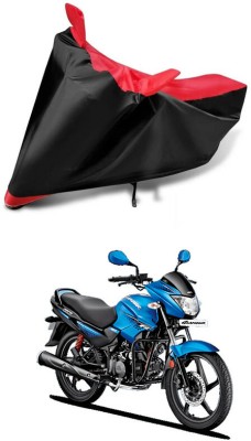 AutoGalaxy Waterproof Two Wheeler Cover for Hero(Glamour Programmed FI, Red, Black)