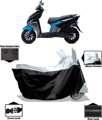 Amexride Two Wheeler Cover for TVS(Ntorq 125, White)