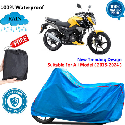 OliverX Waterproof Two Wheeler Cover for TVS(Raider, Blue)