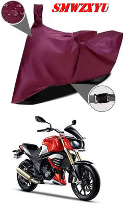 smwzxyu Waterproof Two Wheeler Cover for Mahindra(MOJO XT 300, Maroon)