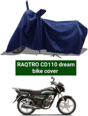 RAQTRO Two Wheeler Cover for Honda(CD 110 Dream, Blue)
