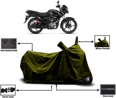 Amexride Two Wheeler Cover for Hero(MotoCorp Glamour, Green)