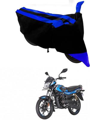 Mdstar Waterproof Two Wheeler Cover for Bajaj(Platina 110 H-Gear, Blue, Black)