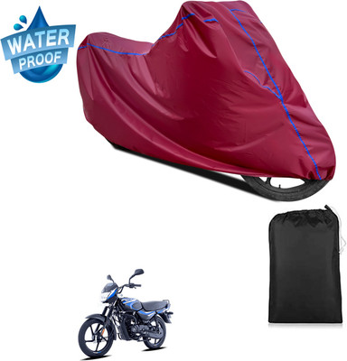 PAGORA Waterproof Two Wheeler Cover for Bajaj(CT100, Maroon)
