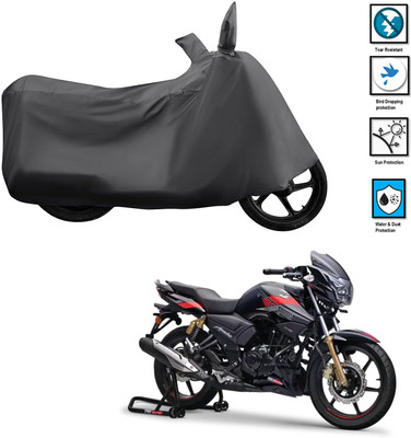 CODOKI Waterproof Two Wheeler Cover for TVS(Apache RTR 180, Grey)