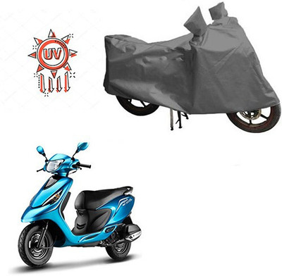 DeepShakshi AUTOMOTIVE Waterproof Two Wheeler Cover for TVS(Zest, Grey)