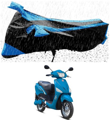 Genipap Two Wheeler Cover for Hero(Electric Optima, Black, Blue)