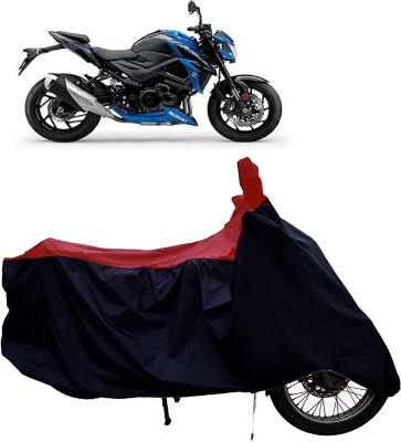 DeepShakshi AUTOMOTIVE Two Wheeler Cover for Suzuki(GSX, Red, Black)