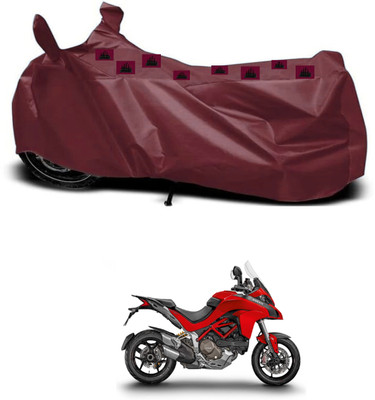 ZEDTEEK Waterproof Two Wheeler Cover for Hero(Multistrada, Maroon)