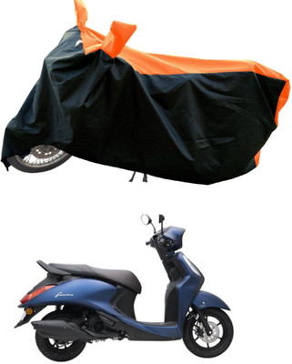 DeepShakshi AUTOMOTIVE Two Wheeler Cover for Yamaha(Fascino 125 FI, Orange)