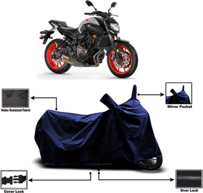 AASHTIK MART Two Wheeler Cover for Yamaha(MT 07 BS6, Blue)