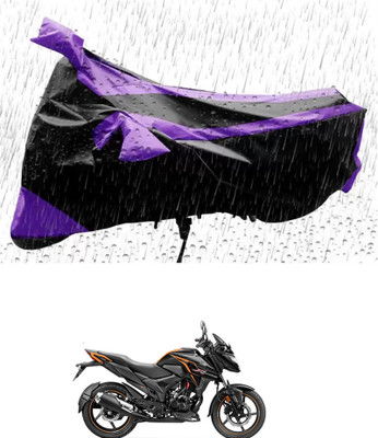 RONISH Waterproof Two Wheeler Cover for Honda(X-Blade, Purple, Black)