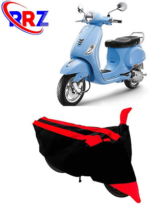 RRZ Waterproof Two Wheeler Cover for Vespa(Vespa VXL 125, Black, Red)
