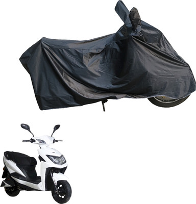 Motodreka Waterproof Two Wheeler Cover for Techo Electra(Neo BS6, Black)