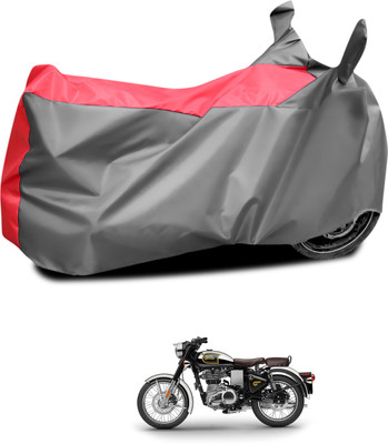 PAGORA Waterproof Two Wheeler Cover for Royal Enfield(Bullet 500, Grey, Red)