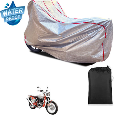 PAGORA Waterproof Two Wheeler Cover for Royal Enfield(Bullet Trials 350, Silver)