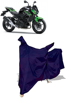 Amexride Two Wheeler Cover for Kawasaki(Z400 BS6, Blue)