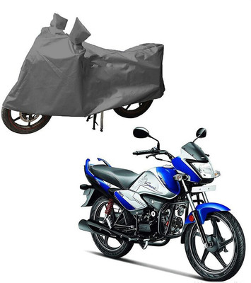 Matt Moon Two Wheeler Cover for Hero(Splendor I Smart, Grey)