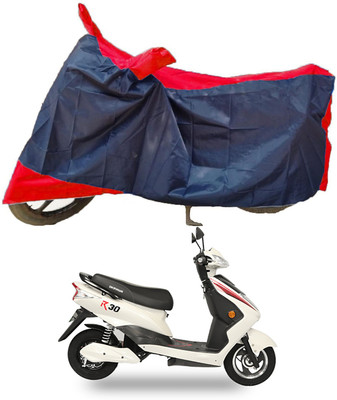 Mdstar Waterproof Two Wheeler Cover for Okinawa(R30 electric scooter, Red, Blue)