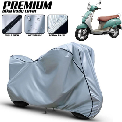 Shiv Kanha Waterproof Two Wheeler Cover for Suzuki(Access 125, Silver)
