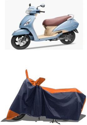 SUGASHRI Waterproof Two Wheeler Cover for TVS(Jupiter Grande, Orange, Blue)