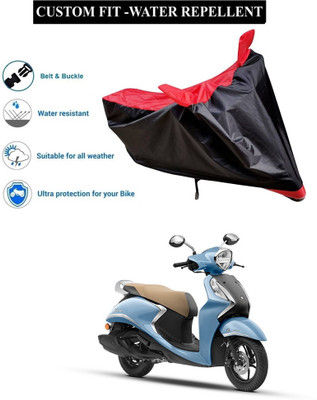 GOSHIV-car and bike accessories Waterproof Two Wheeler Cover for Yamaha(Fascino 125 BS6, Red)