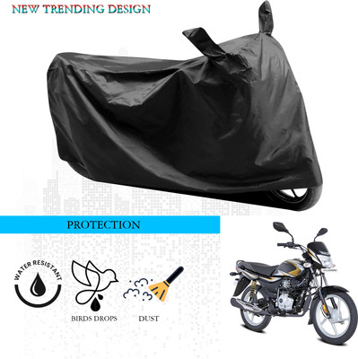 ANTHUB Waterproof Two Wheeler Cover for Bajaj(Platina, Black)