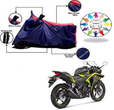 DeepShakshi AUTOMOTIVE Waterproof Two Wheeler Cover for Honda(CBR 250R, Blue, Red)