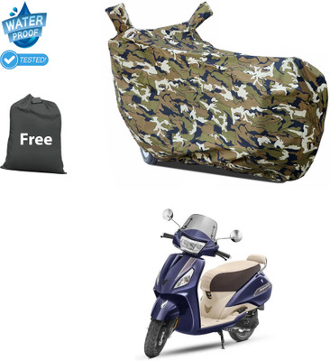 CODOKI Waterproof Two Wheeler Cover for TVS(Jupiter, Yellow)