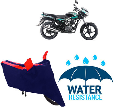 DeepShakshi AUTOMOTIVE Waterproof Two Wheeler Cover for Bajaj(DTS-i, Blue, Red)