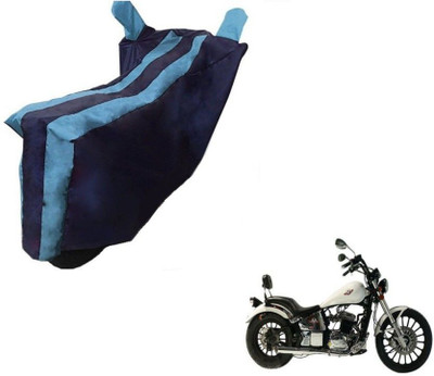 Mdstar Waterproof Two Wheeler Cover for FAB Regal Raptor(Daytona 350, Black, Blue)
