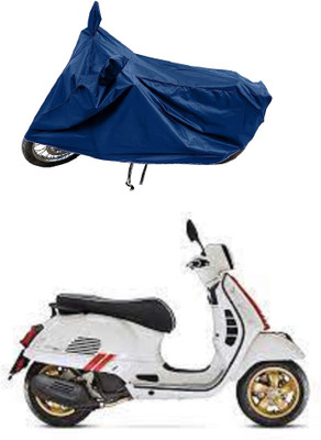 SPECTUS Two Wheeler Cover for Vespa(GTS Super 125 BS6, Blue)