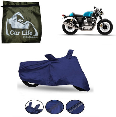 Car Life Waterproof Two Wheeler Cover for Royal Enfield(Continental GT, Blue)
