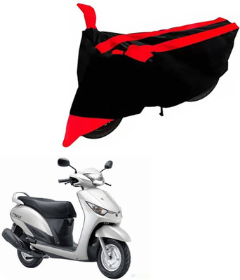 DeepShakshi AUTOMOTIVE Two Wheeler Cover for Yamaha(Alpha, Black, Red)