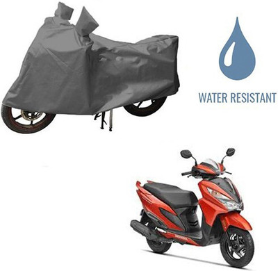 DeepShakshi AUTOMOTIVE Waterproof Two Wheeler Cover for Honda(Grazia, Grey)
