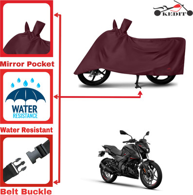 AASHTIK MART Two Wheeler Cover for Bajaj(Pulsar NS200, Maroon)