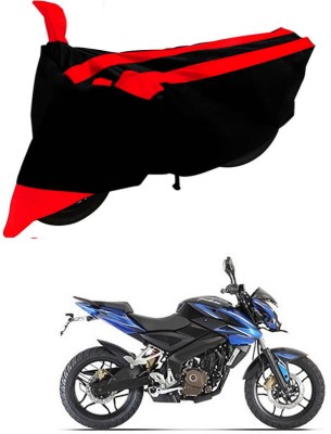 Genipap Two Wheeler Cover for Bajaj(Pulsar 200NS FI, Black, Red)