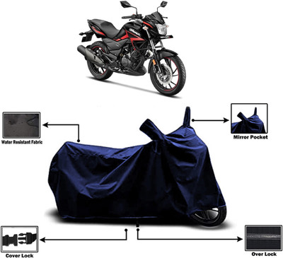 Amexride Two Wheeler Cover for Hero(Hunk, Blue)