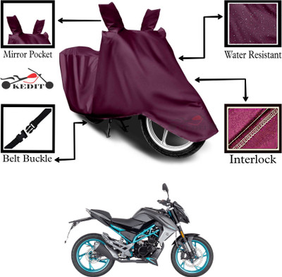 KEDIT Two Wheeler Cover for 22Motors(Maroon)