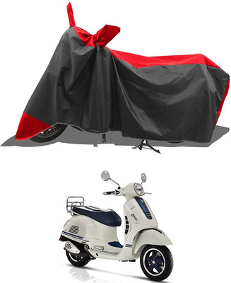 APNEK Waterproof Two Wheeler Cover for Vespa(Notte 125, Red, Black)